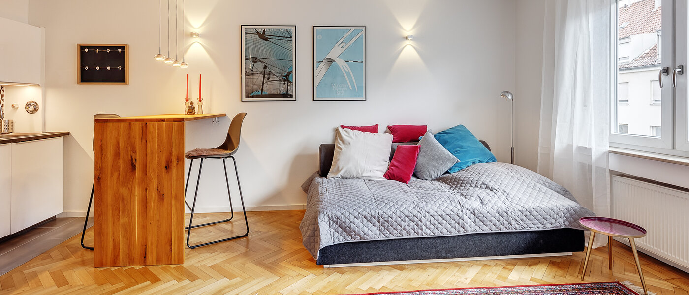 квартира München Maxvorstadt - Universitätsviertel 01 жилое пространство 10955