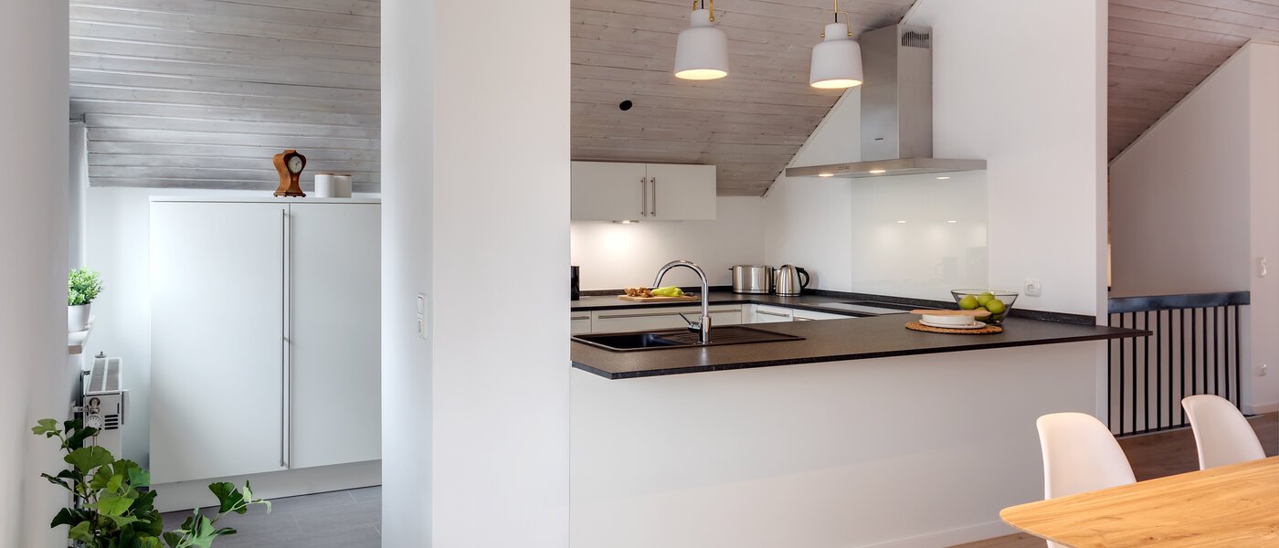 двухэтажная квартира München Oberföhring 05 кухня 10997