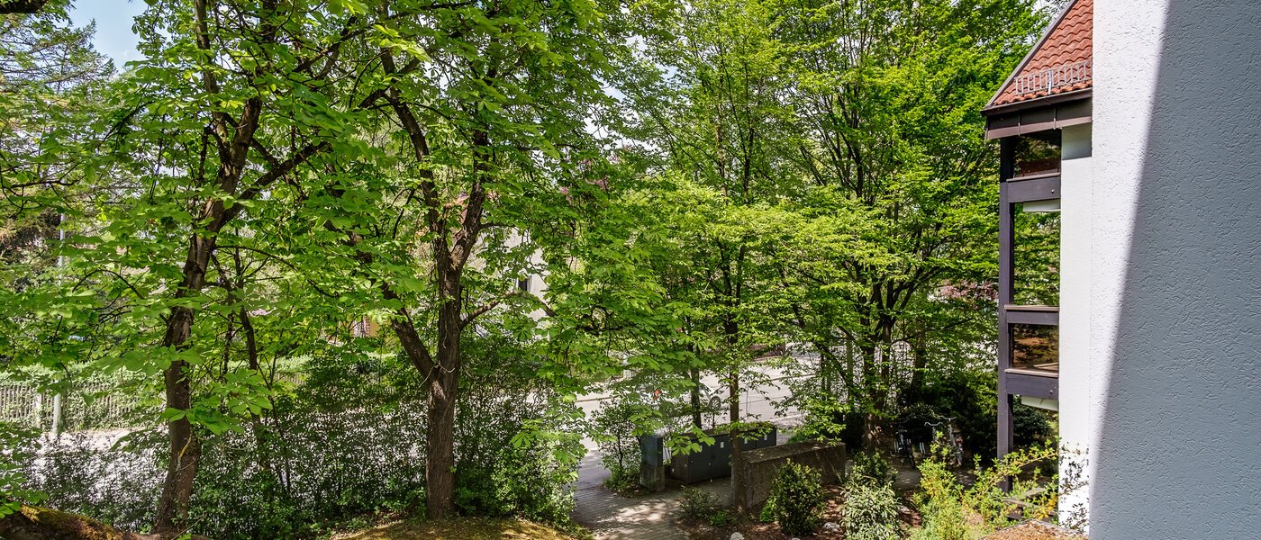 двухэтажная квартира München Oberföhring 06 вид из окна 10997