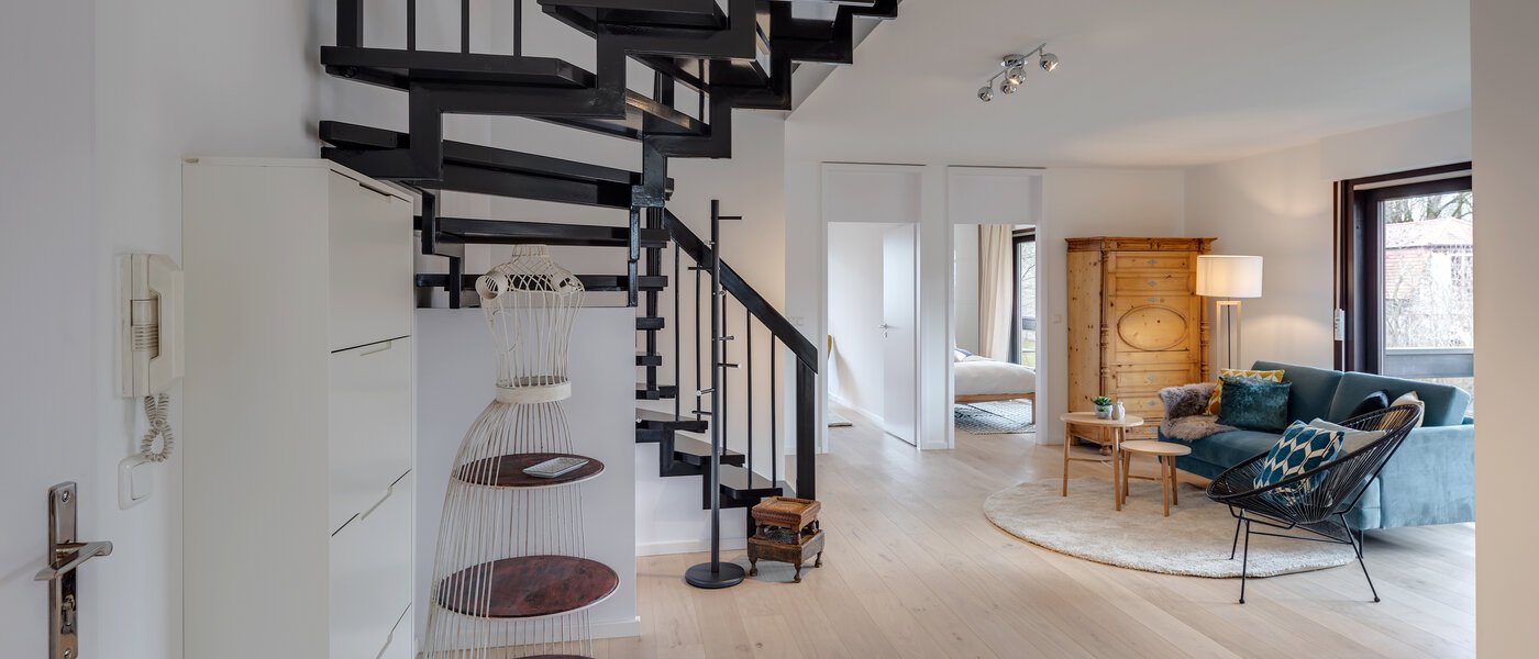 двухэтажная квартира München Oberföhring 01 прихожая 10997