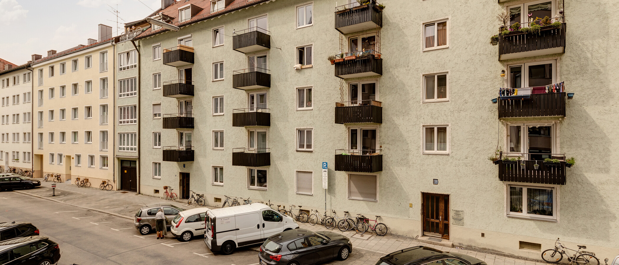 двухэтажная квартира München Schwabing-West (rund um den Hohenzollernplatz) 03 вид из окна 11000