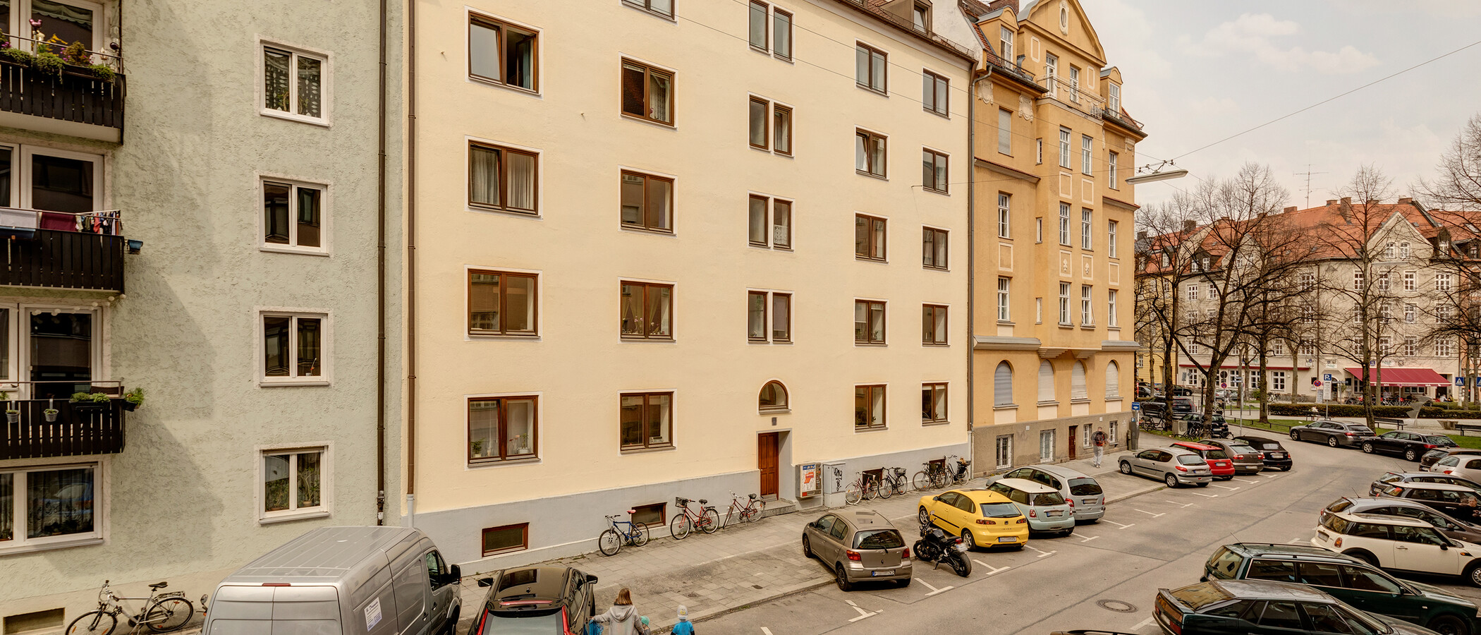 двухэтажная квартира München Schwabing-West (rund um den Hohenzollernplatz) 04 вид из окна 11000