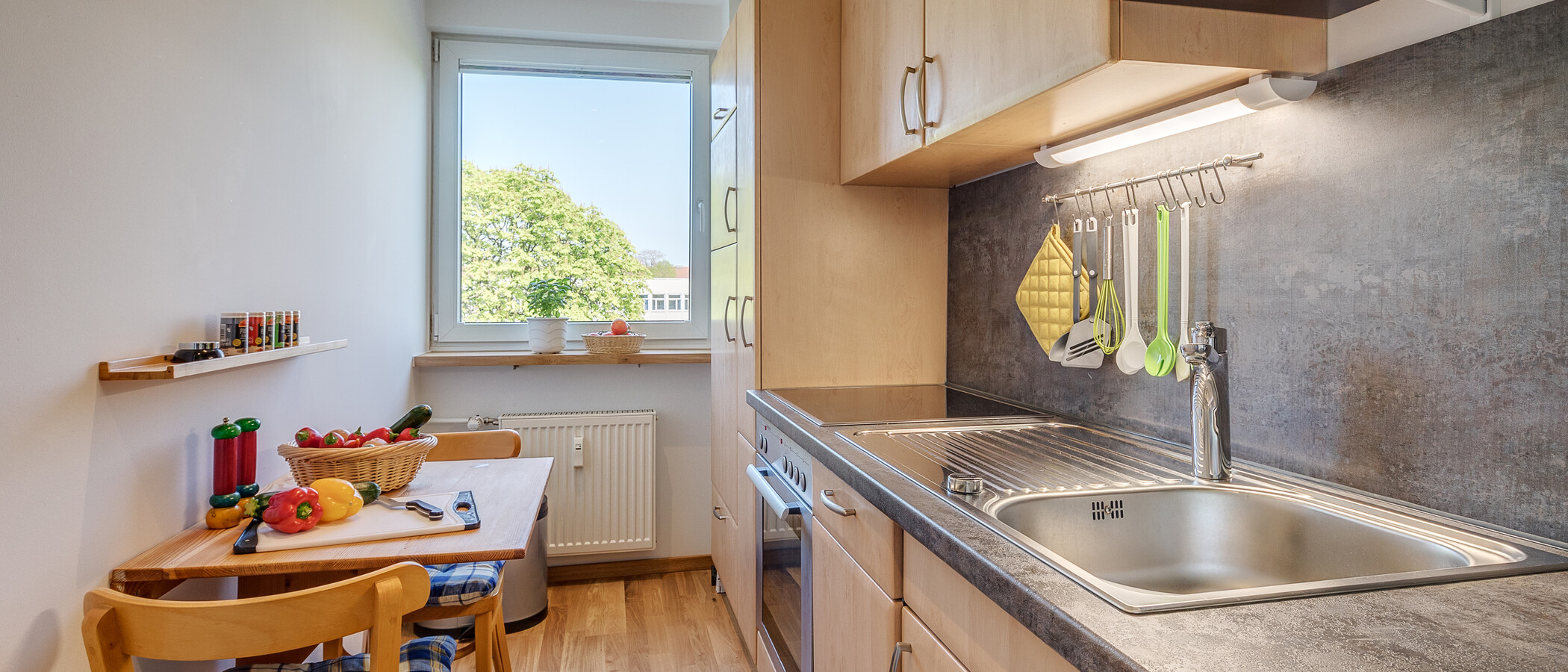 квартира München Neuhausen 01 кухня 11009