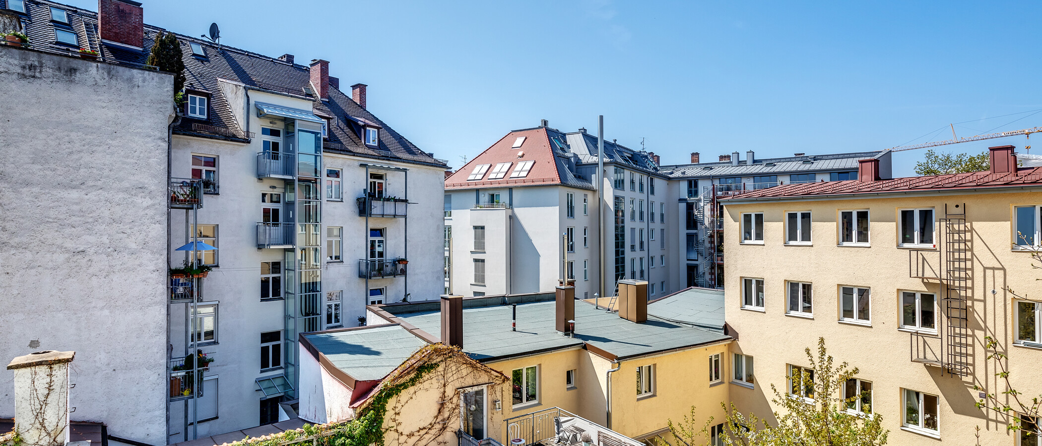 квартира München Neuhausen 01 вид из окна 11009