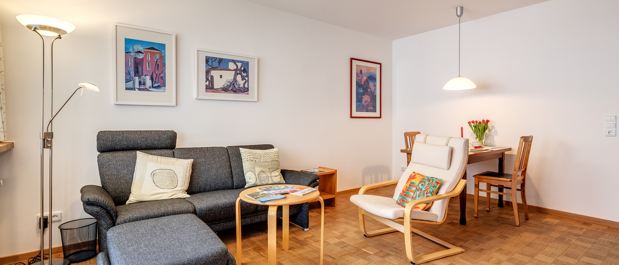 квартира München Neuhausen 02 гостиная 11009