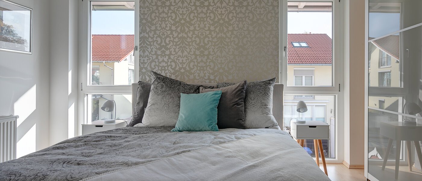 Половина двухквартирного жилого дома Gröbenzell 02 спальная комната 11015