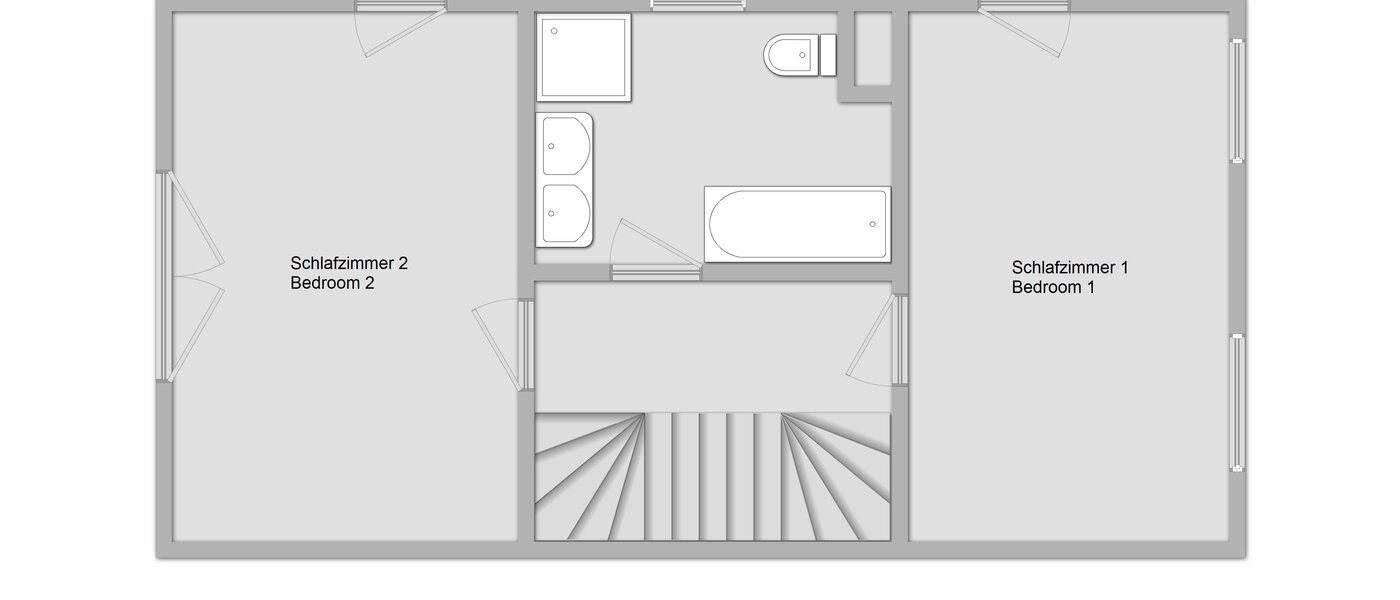 Половина двухквартирного жилого дома Gröbenzell 02 план этажа 11015