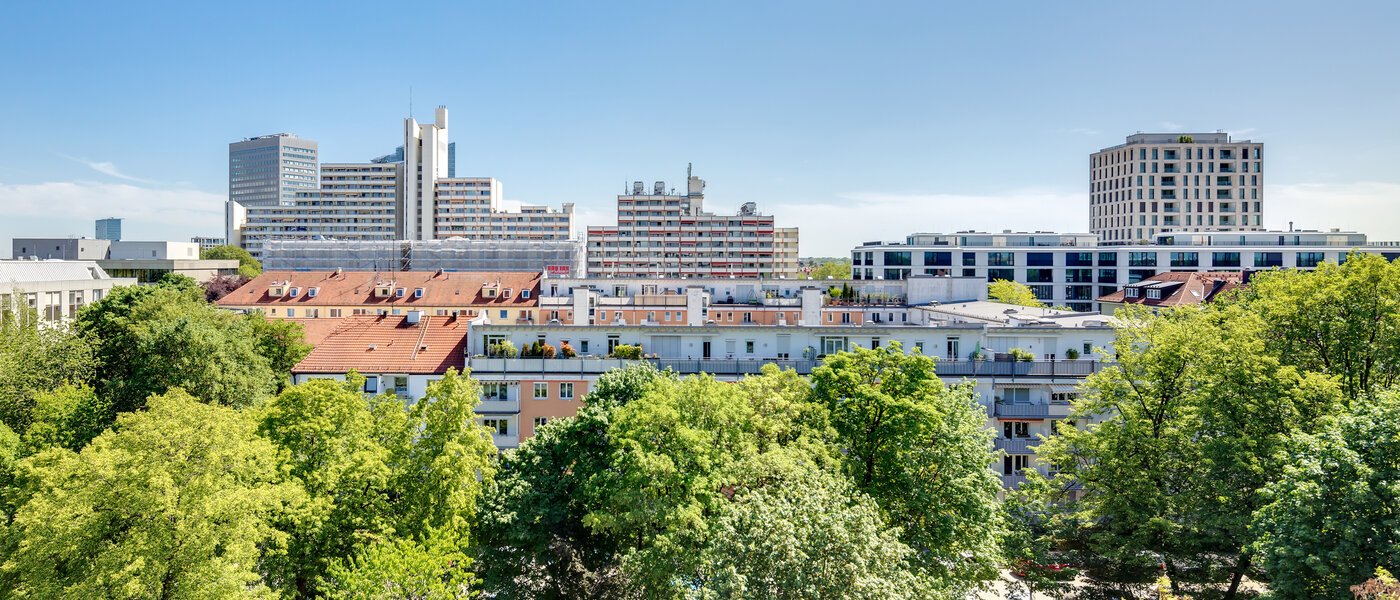 квартира München Schwabing (links der Leopoldstraße) 03 вид из окна 11029