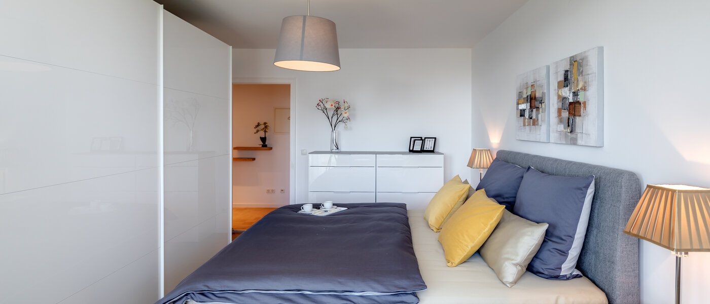 квартира München Schwabing (links der Leopoldstraße) 04 спальная комната 11029