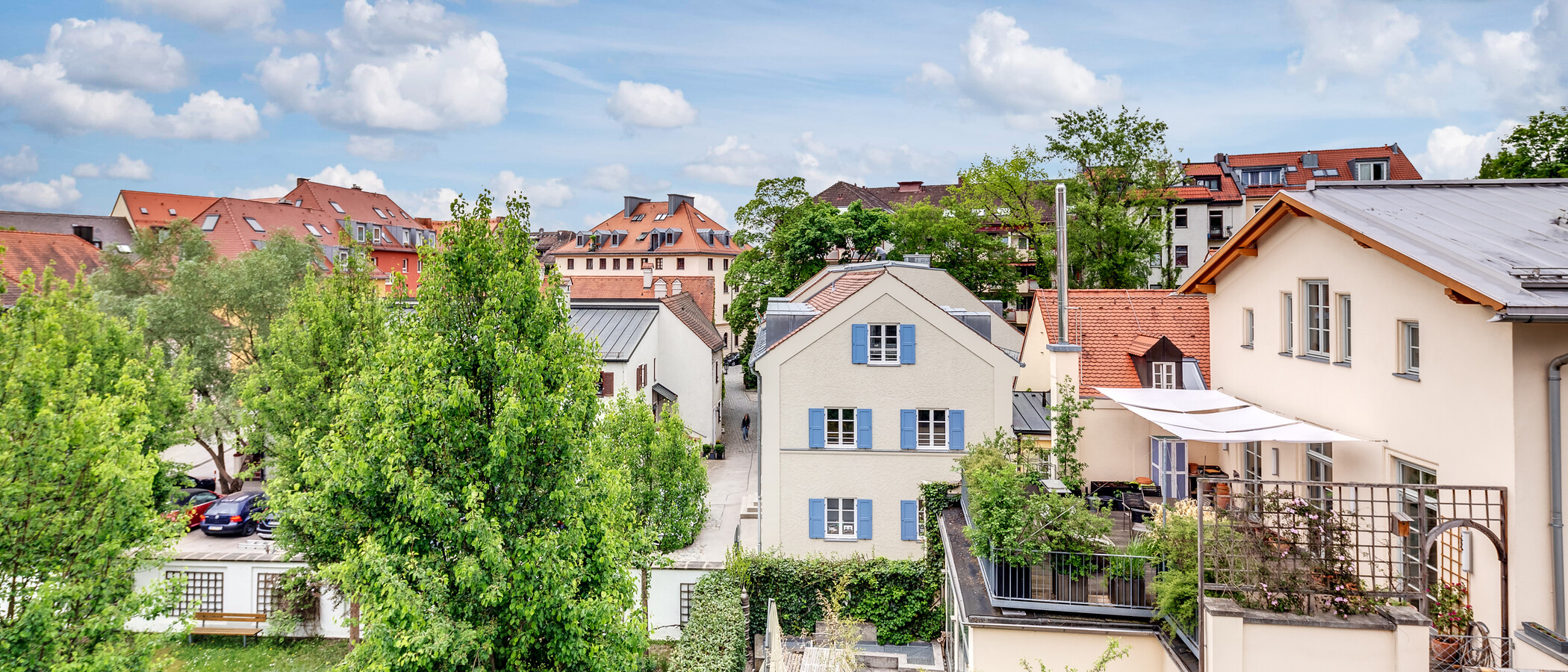 квартира-галерея München Au 03 вид из окна 11032