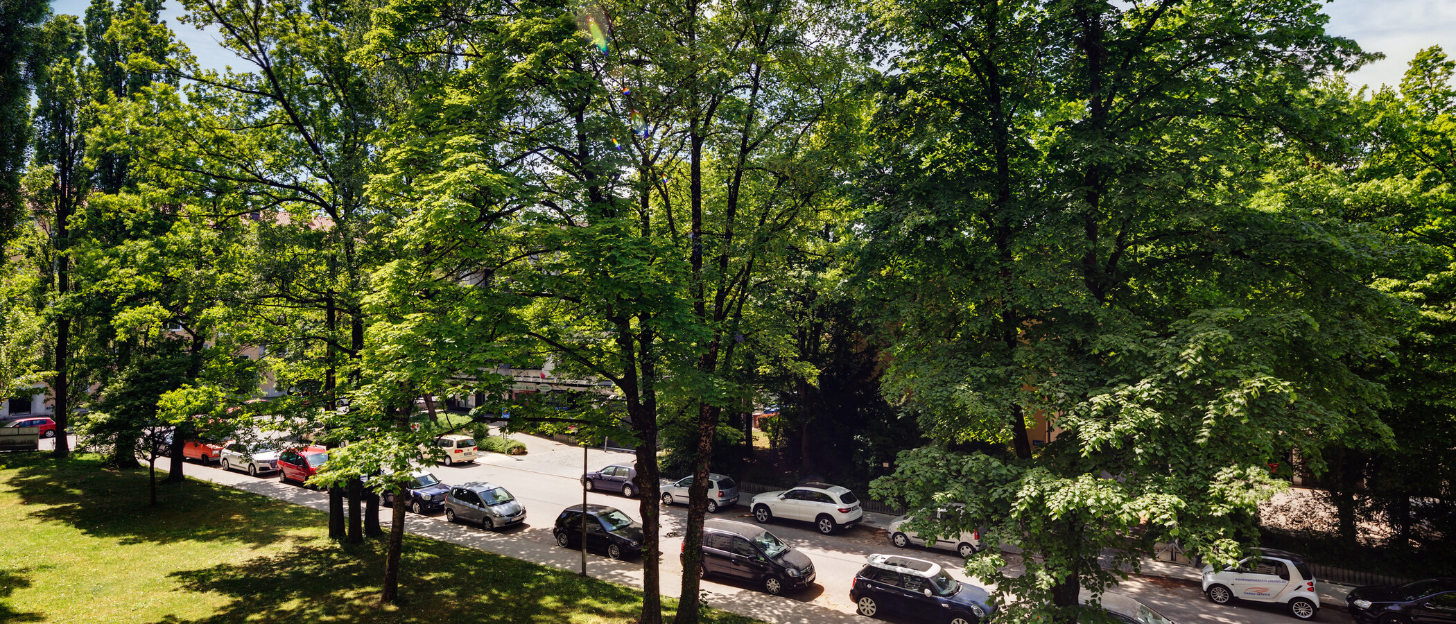 квартира München Parkstadt Bogenhausen 01 вид из окна 11037