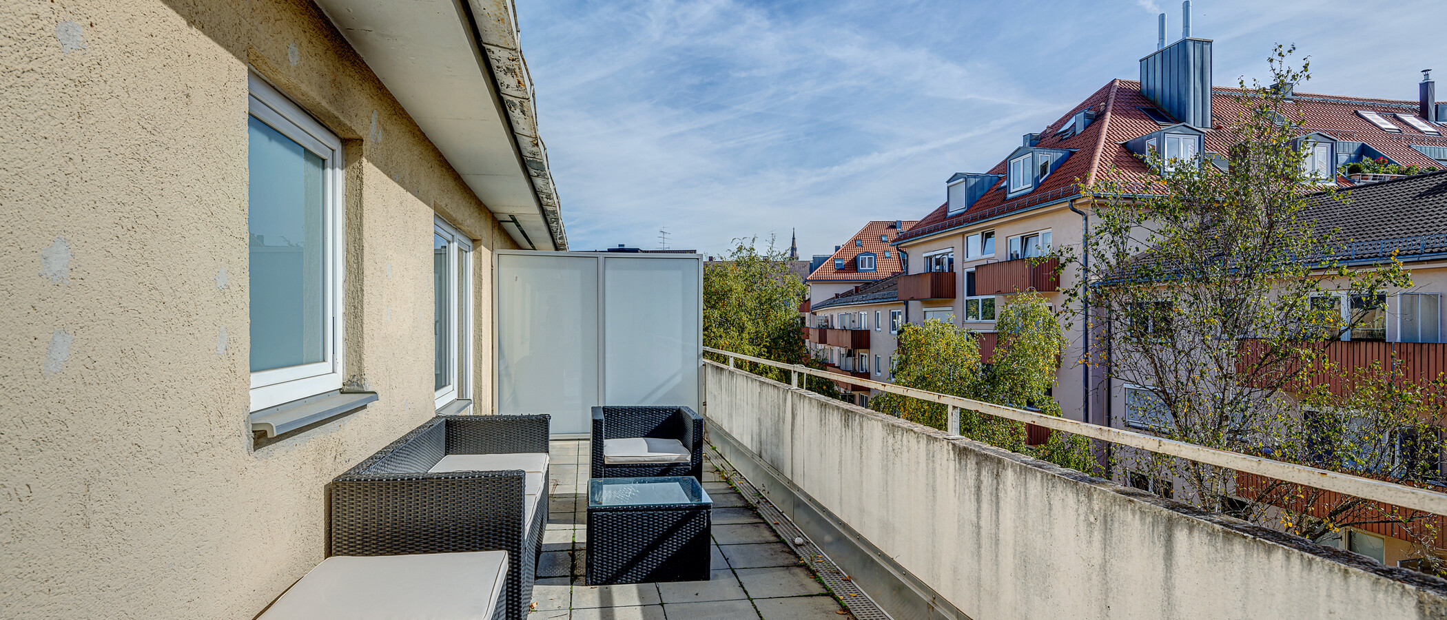 квартира München Untergiesing 01 терраса с крышей 11056