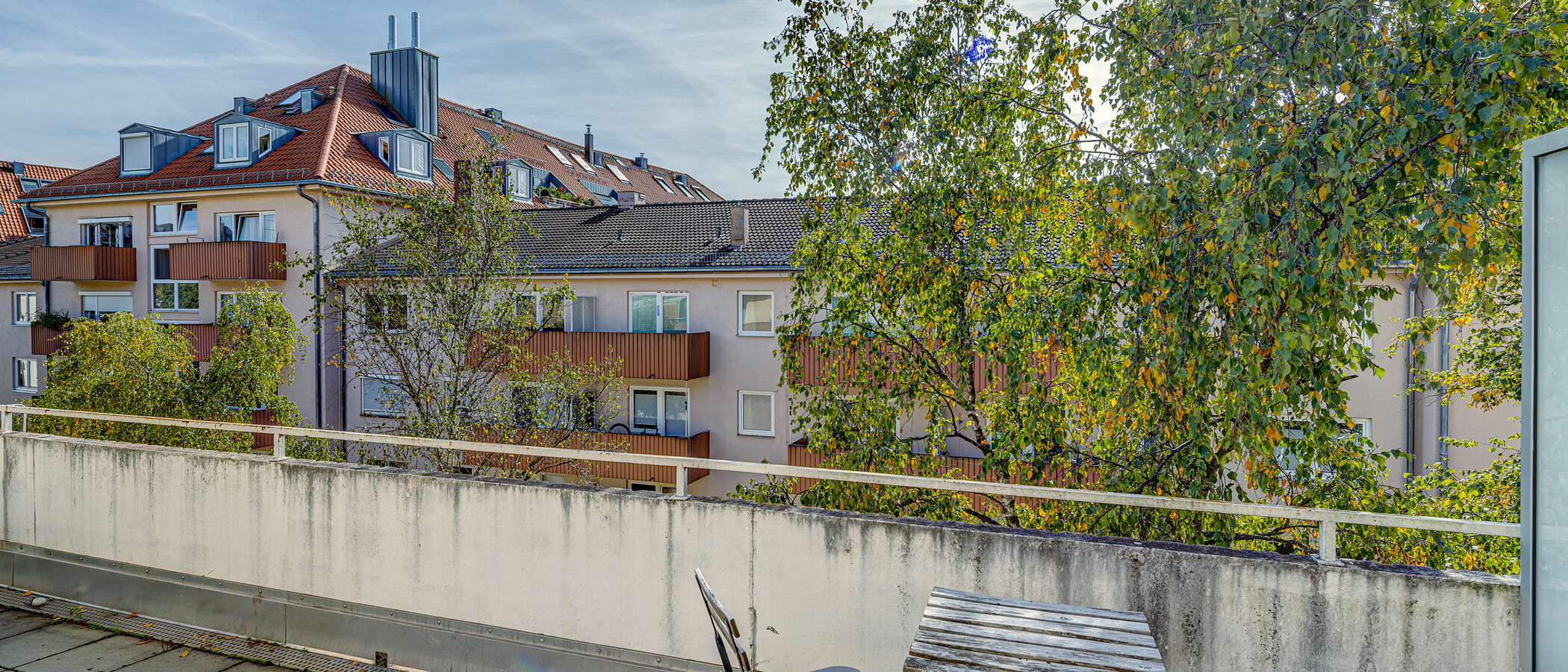 квартира München Untergiesing 02 терраса с крышей 11056