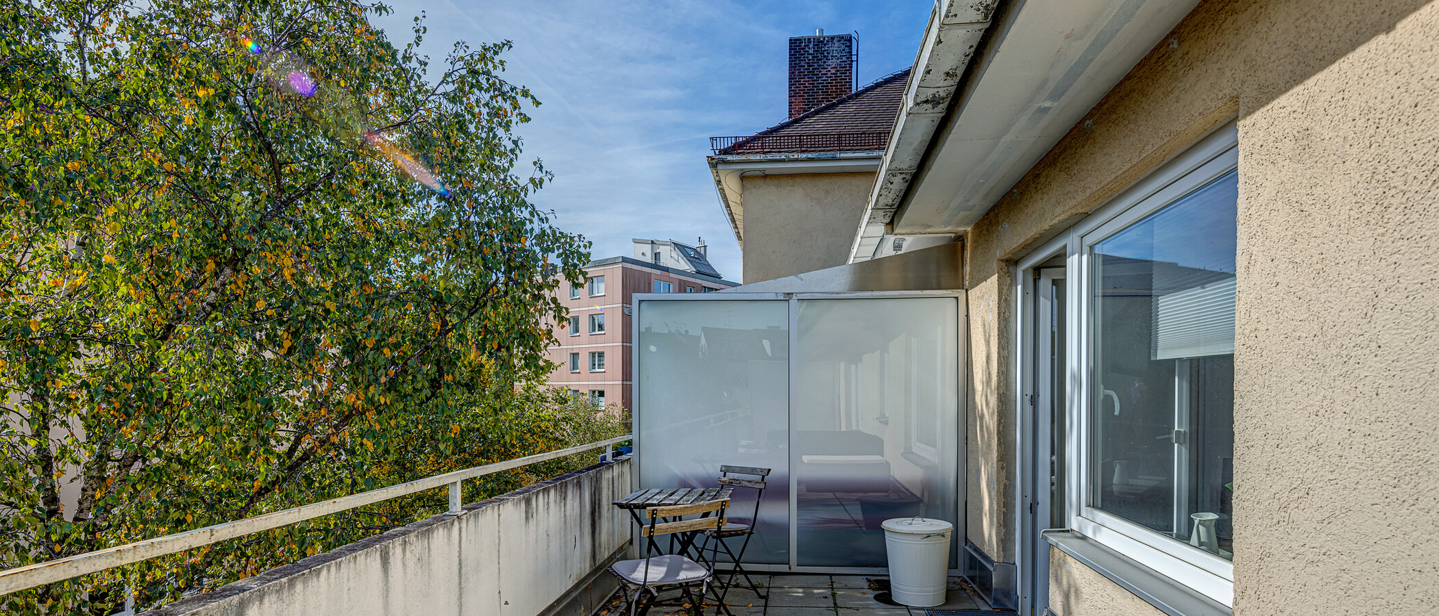 квартира München Untergiesing 03 терраса с крышей 11056