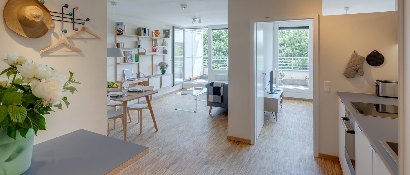 мансардная квартира München Bogenhausen 03 кухня 11076