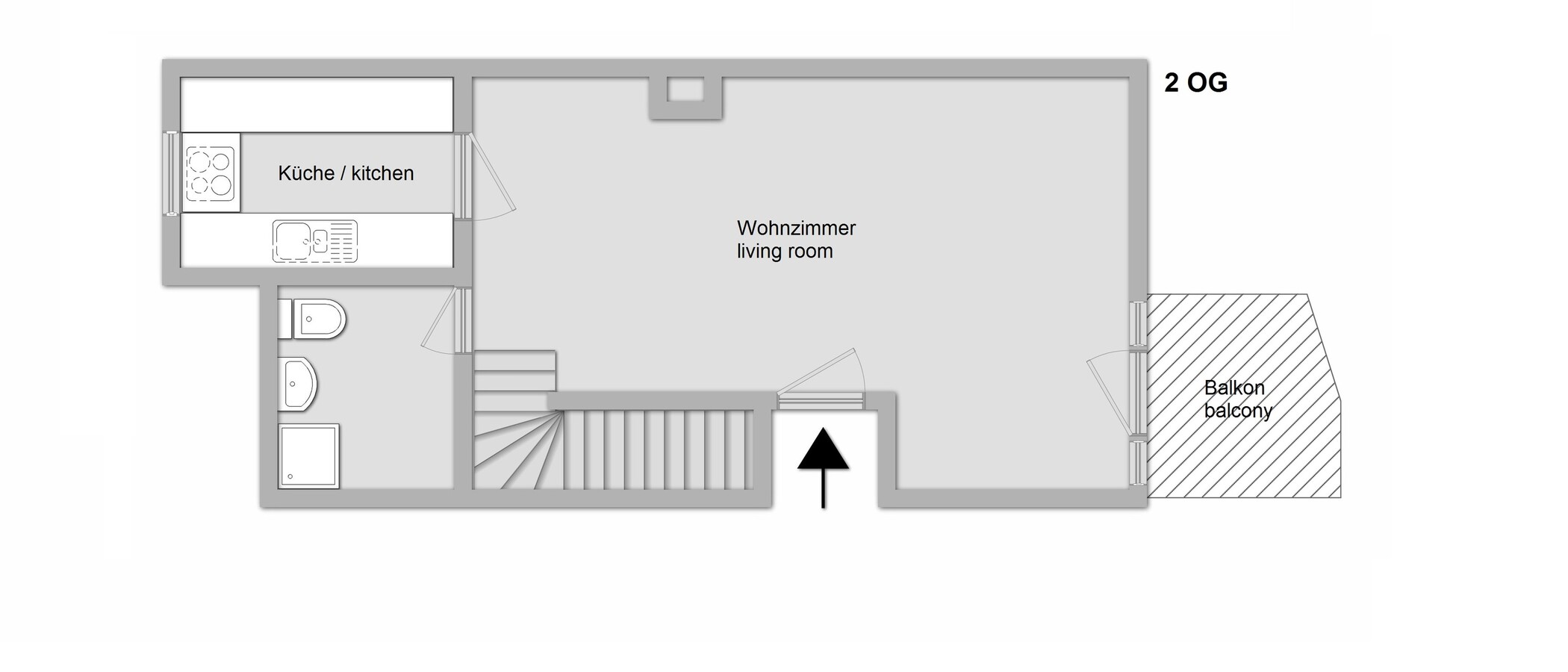 двухэтажная квартира Dachau 01 план этажа 11106