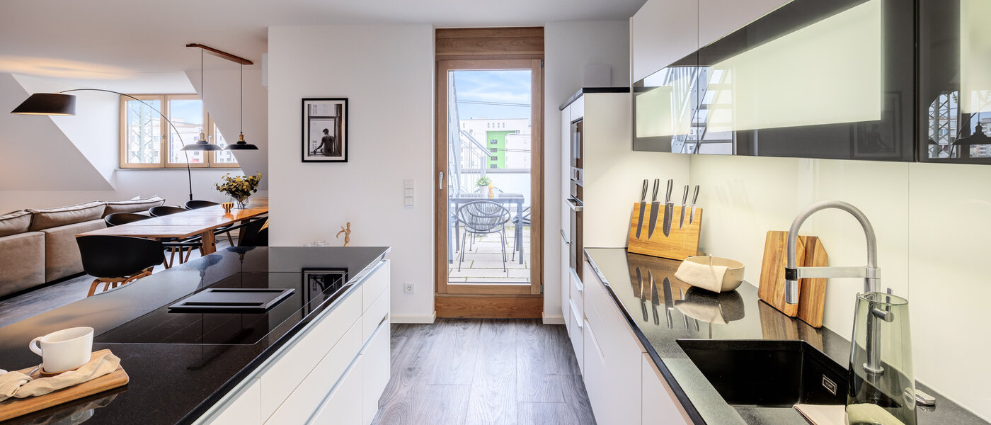 двухэтажная квартира München Pasing 02 кухня 11136