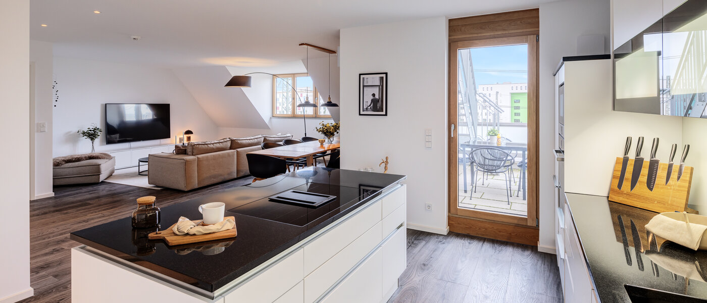 двухэтажная квартира München Pasing 06 кухня 11136