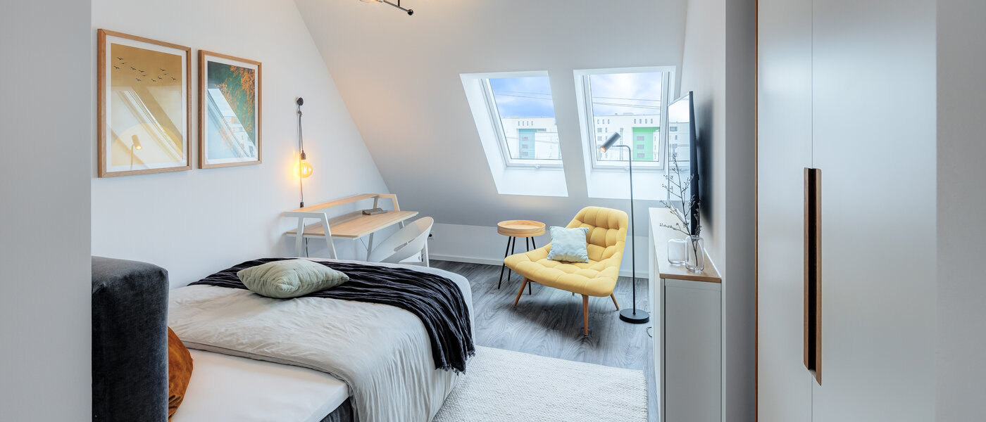 двухэтажная квартира München Pasing 01 3-я спальная комната 11136