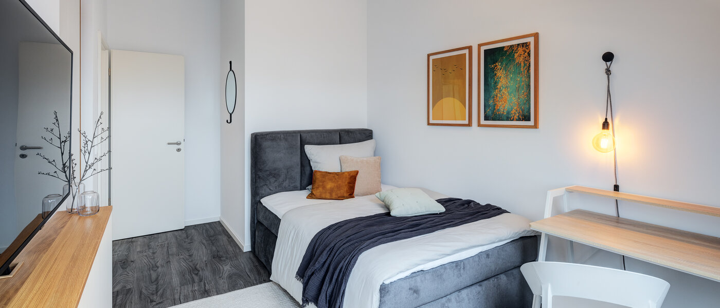 двухэтажная квартира München Pasing 04 3-я спальная комната 11136