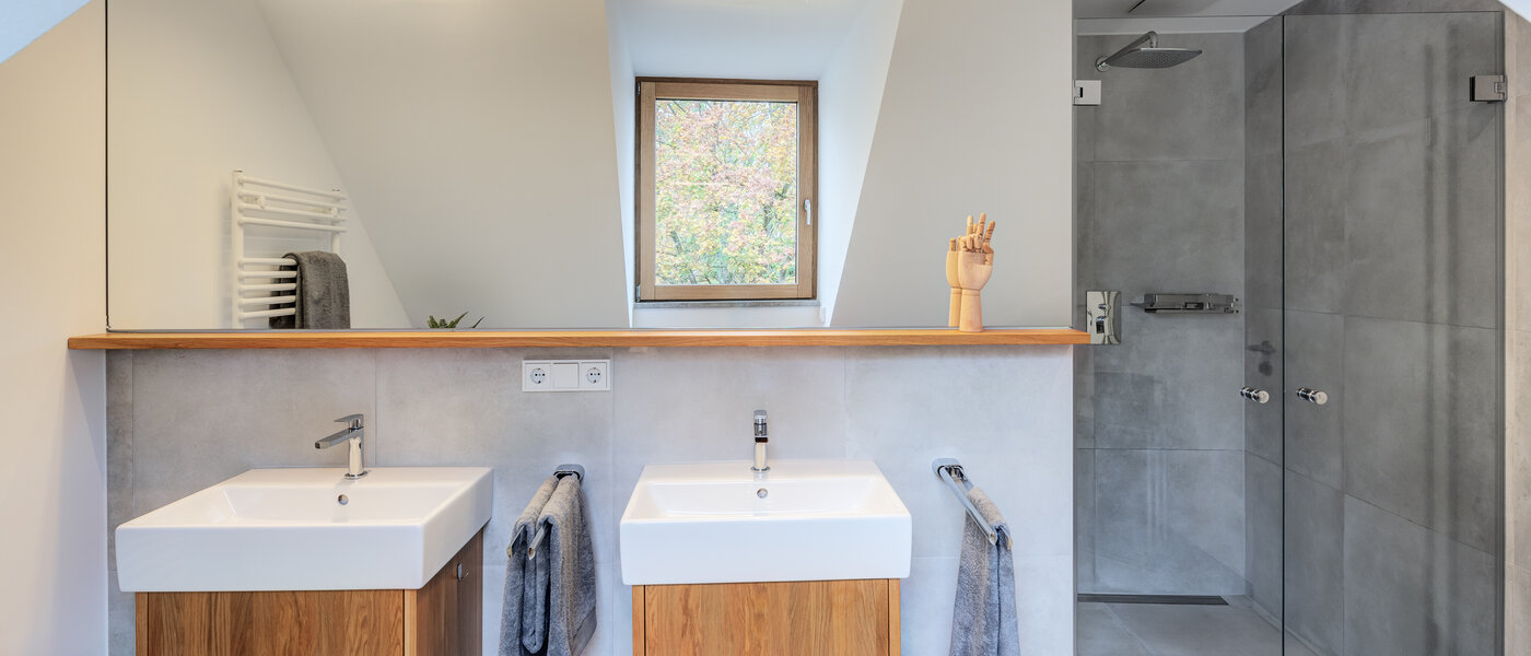 двухэтажная квартира München Pasing 02 1-я ванная комната 11136