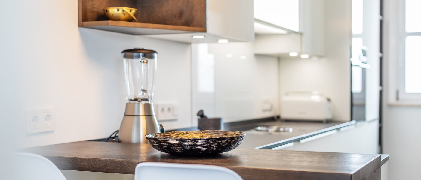 мансардная квартира München Arabellapark 04 кухня 11226