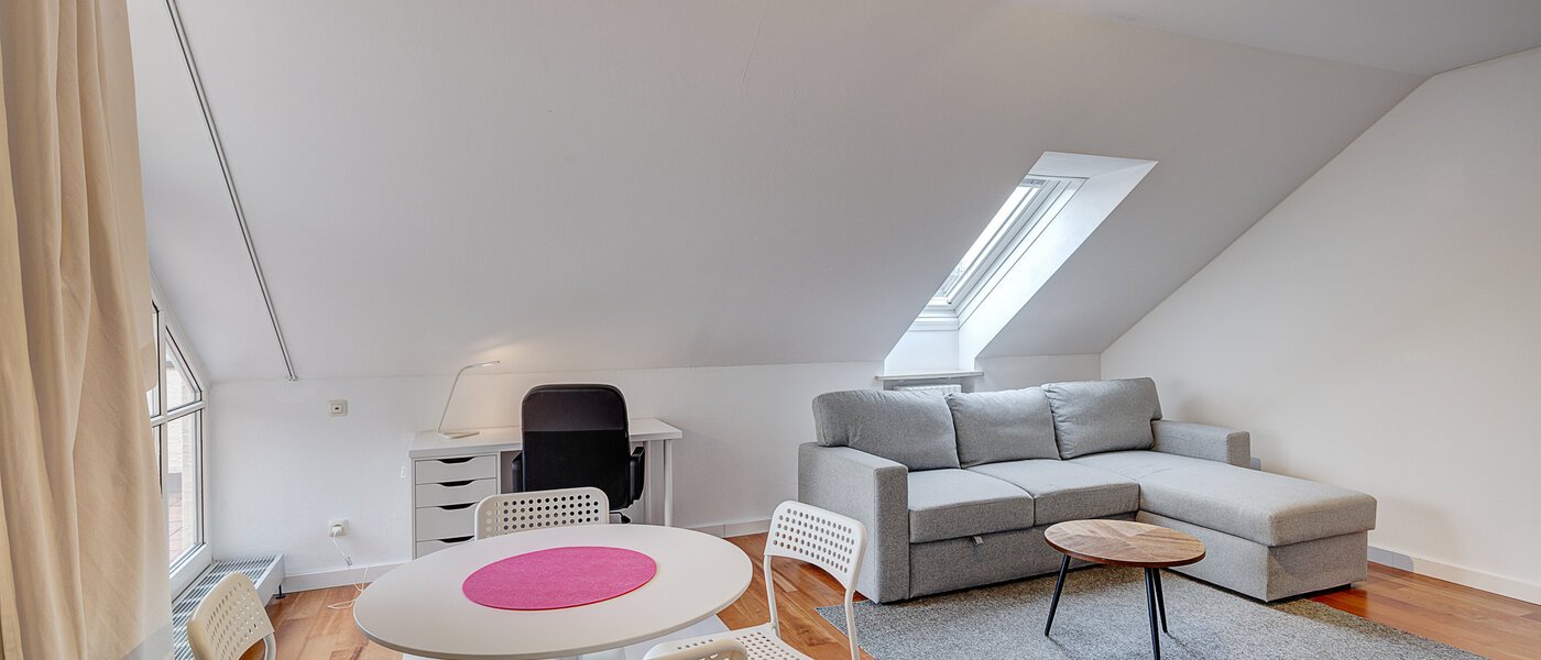 мансардная квартира München Schwabing-Nord (zw. Leopoldstraße & Englischen Garten) 01 жилое пространство 11235