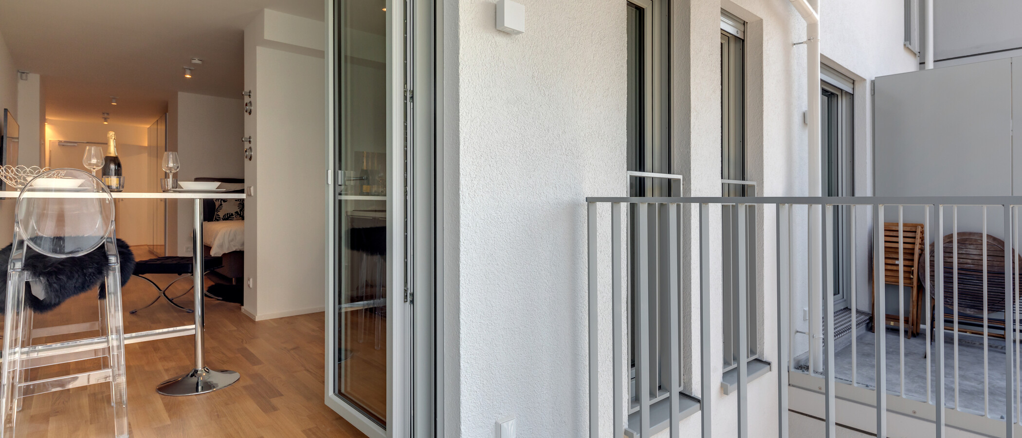 квартира München Schwabing (rechts der Leopoldstraße) 02 балкон 11242