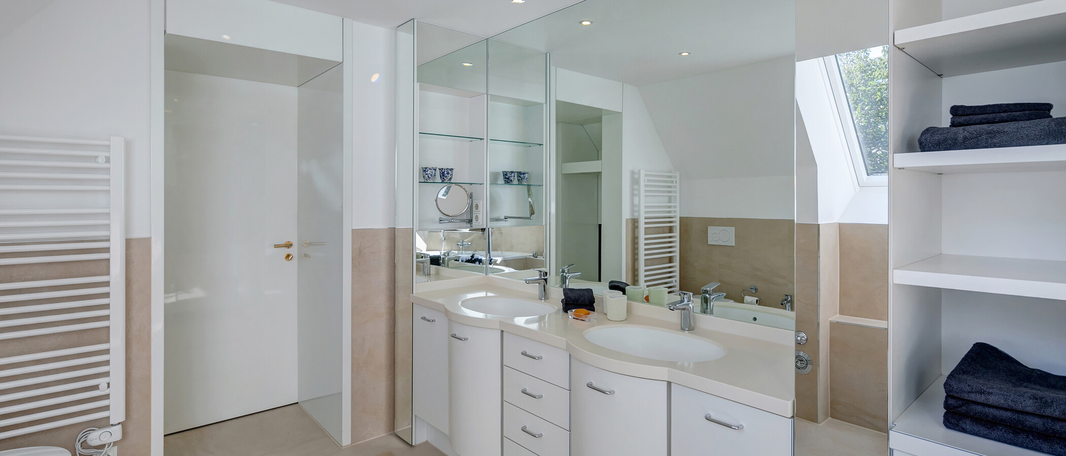 мансардная квартира München Menterschwaige 03 ванная комната 11267