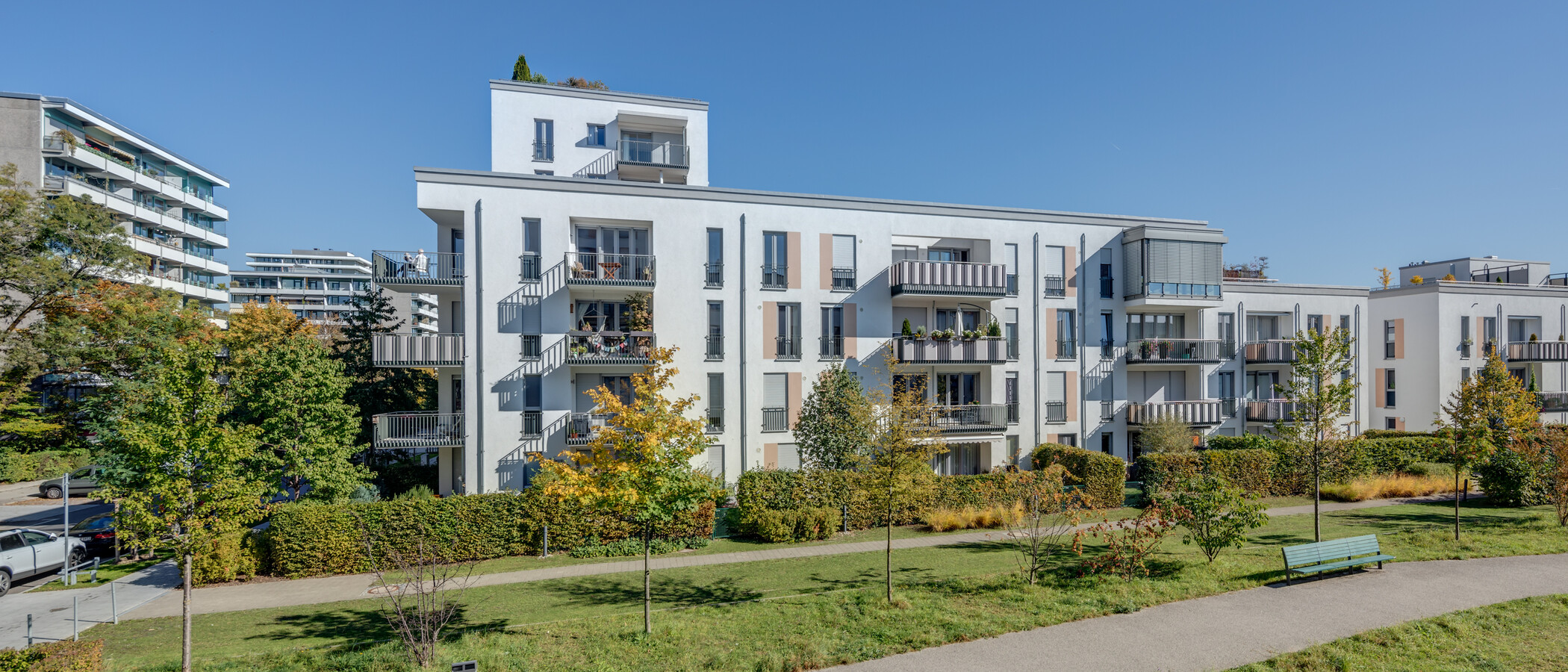 квартира München Schwabing-Nord (zw. Belgrad- & Leopoldstraße) 01 вид из окна 11278