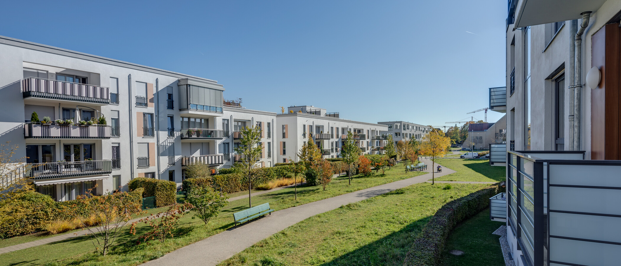 квартира München Schwabing-Nord (zw. Belgrad- & Leopoldstraße) 02 вид из окна 11278