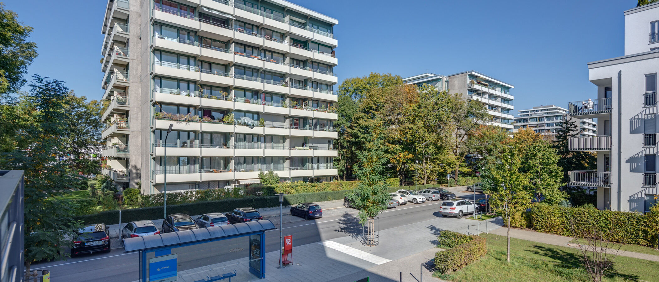 квартира München Schwabing-Nord (zw. Belgrad- & Leopoldstraße) 03 вид из окна 11278