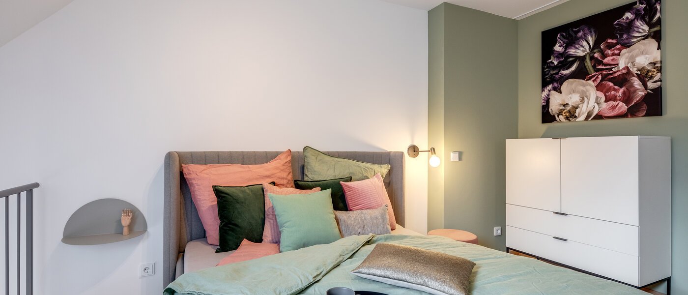 двухэтажная квартира-галерея München Maxvorstadt 01 зона для сна 11294