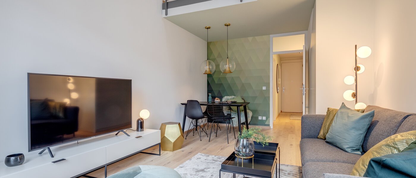 двухэтажная квартира-галерея München Maxvorstadt 01 жилое пространство 11294