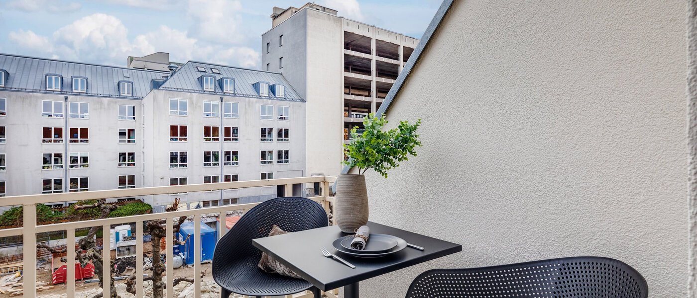 двухэтажная квартира-галерея München Maxvorstadt 02 терраса с крышей 11294