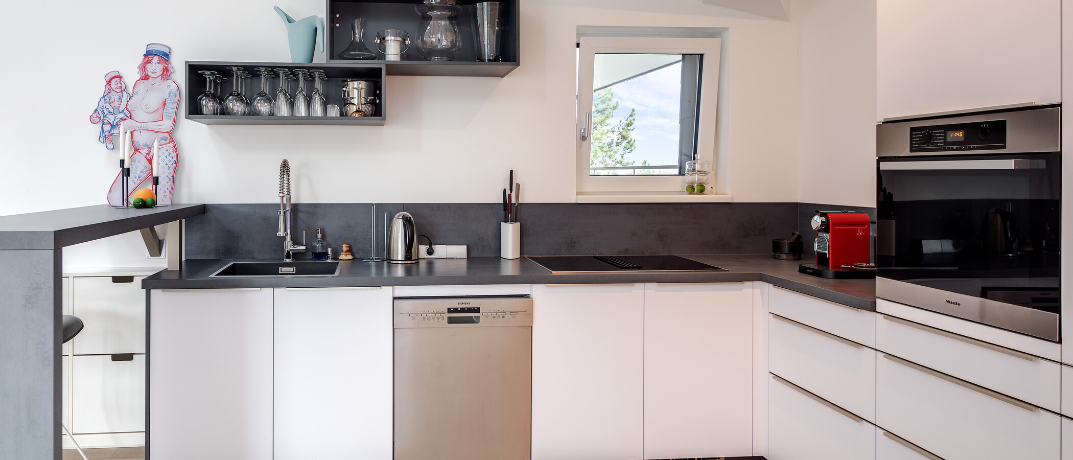 мансардная квартира München Schwabing-West (rund um den Bonner Platz) 03 кухня 11304