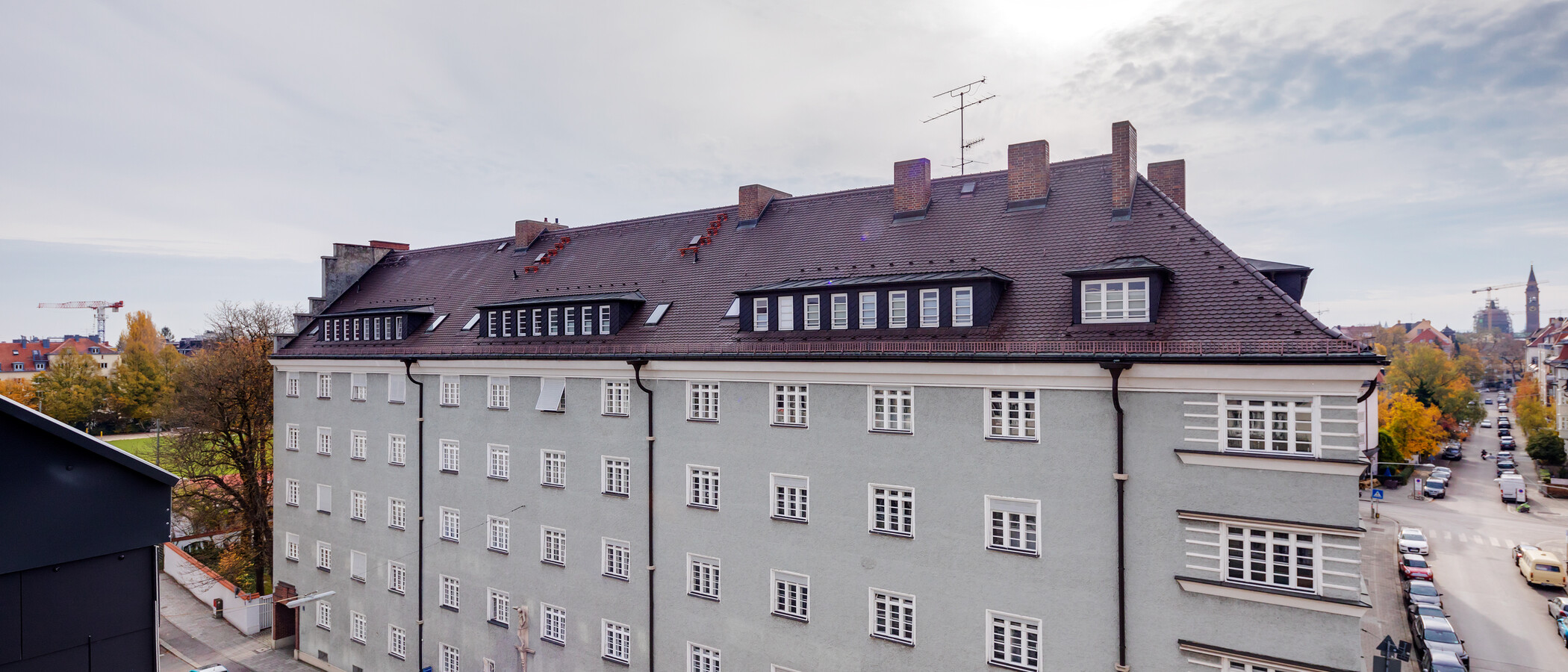 мансардная квартира München Schwabing-West (rund um den Bonner Platz) 02 вид из окна 11304