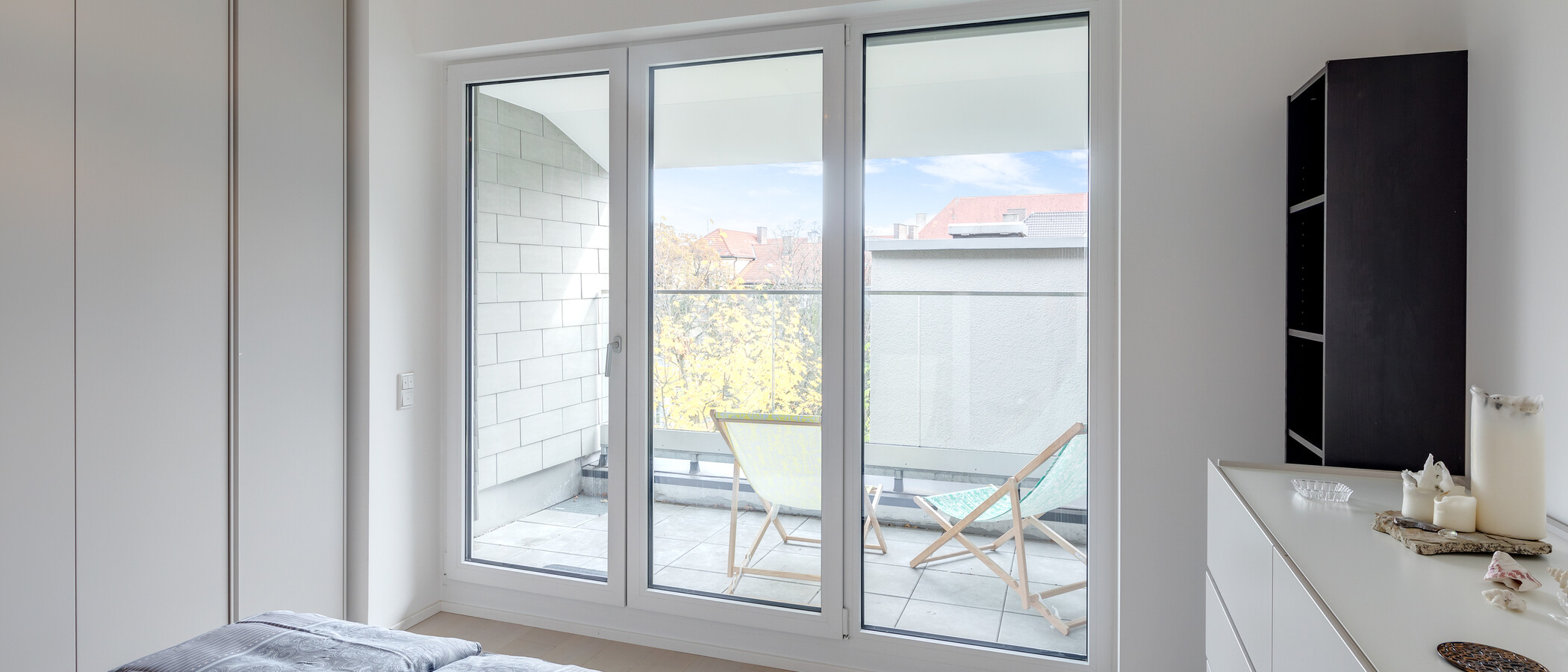 мансардная квартира München Schwabing-West (rund um den Bonner Platz) 02 спальная комната 11304