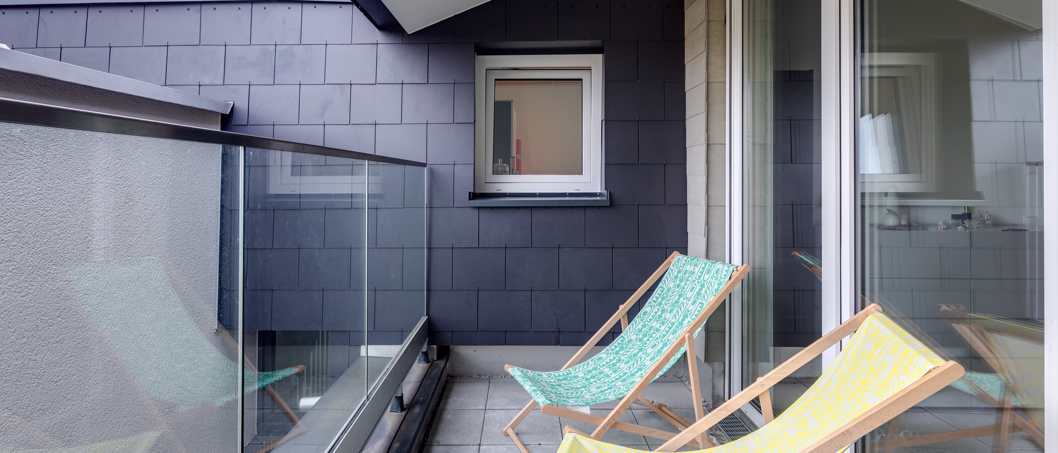 мансардная квартира München Schwabing-West (rund um den Bonner Platz) 01 терраса с крышей 11304