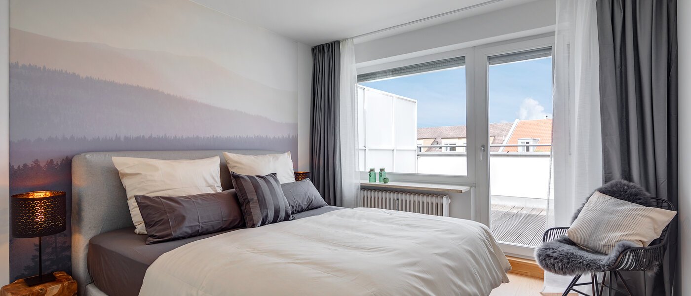 квартира München Ludwigsvorstadt 01 спальная комната 11328