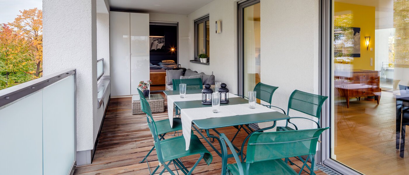 квартира München Schwabing-West 01 2-ой балкон 11349