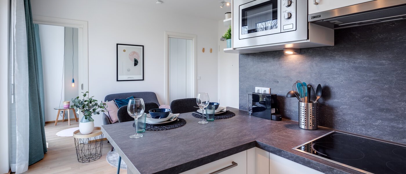 квартира München Obersendling 03 кухня 11350