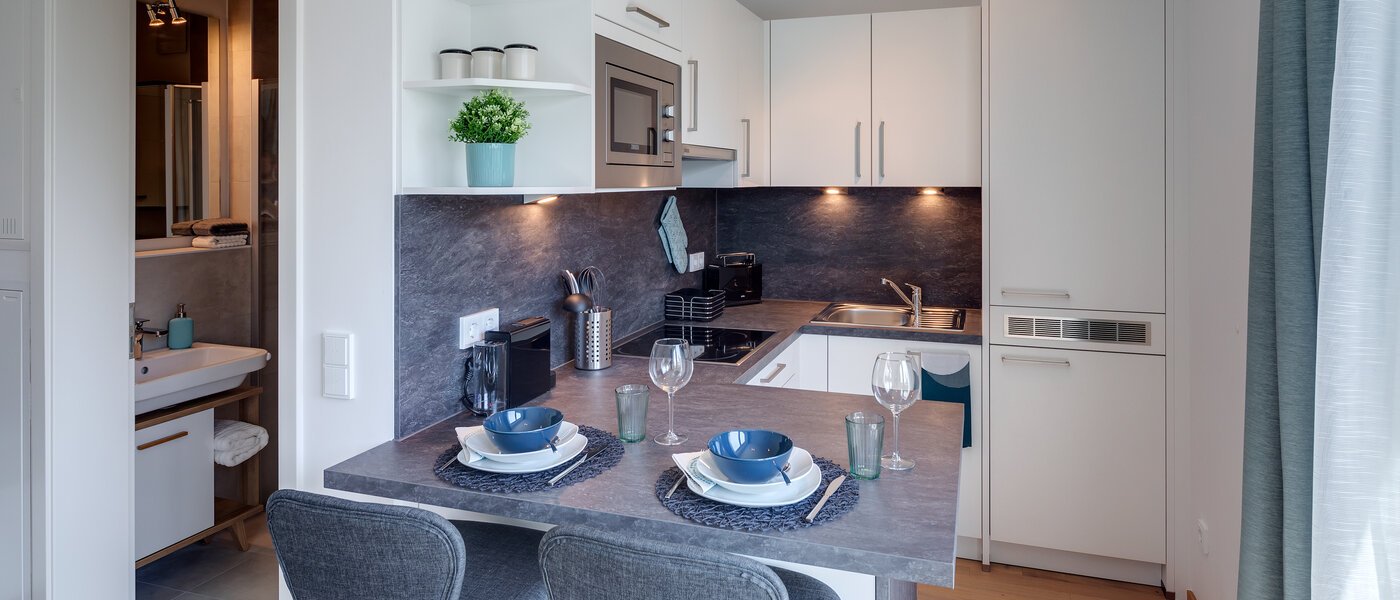 квартира München Obersendling 05 кухня 11350