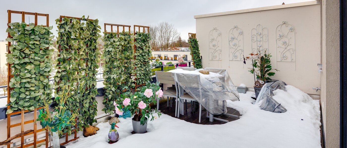 квартира München Oberföhring 02 терраса с крышей 11374