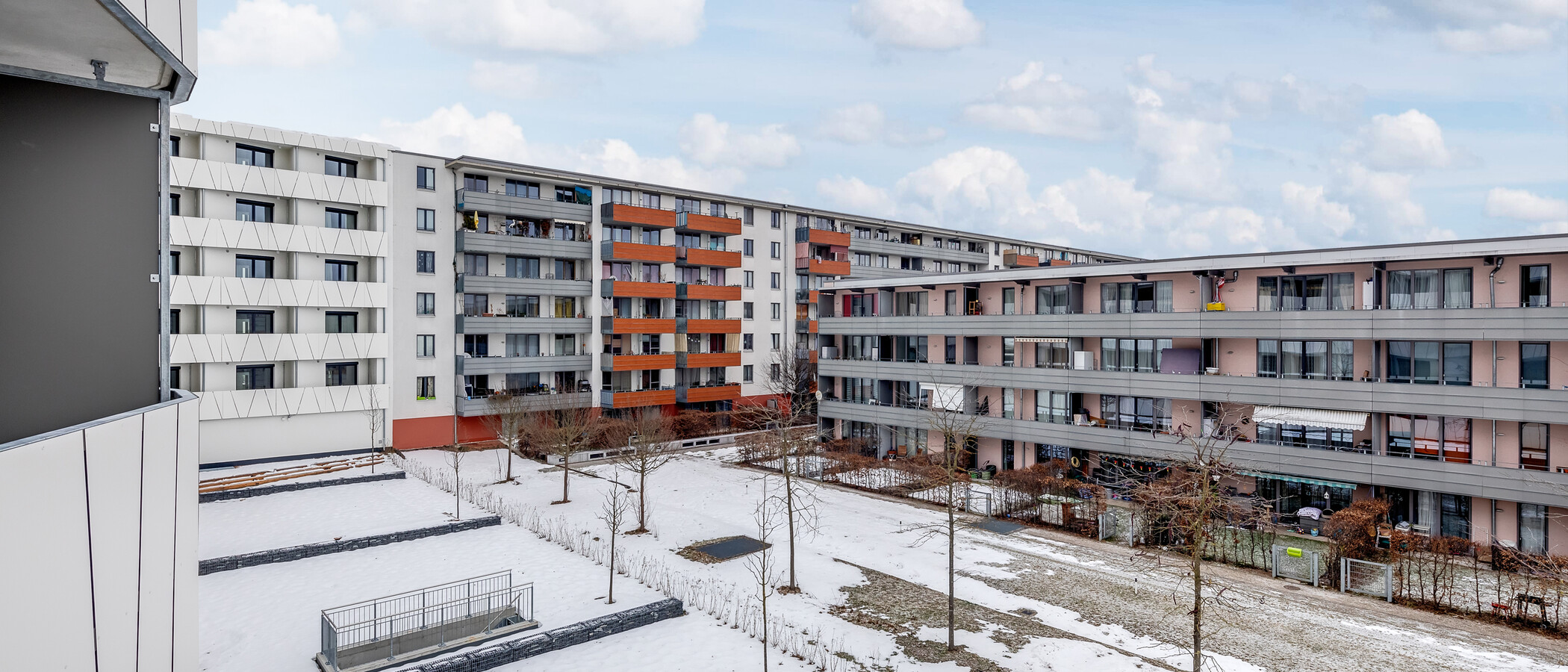 квартира München Messestadt Riem 01 вид из окна 11387