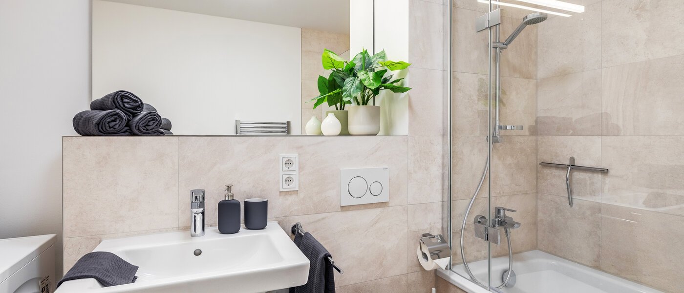 квартира München Ludwigsvorstadt 01 ванная комната 11423