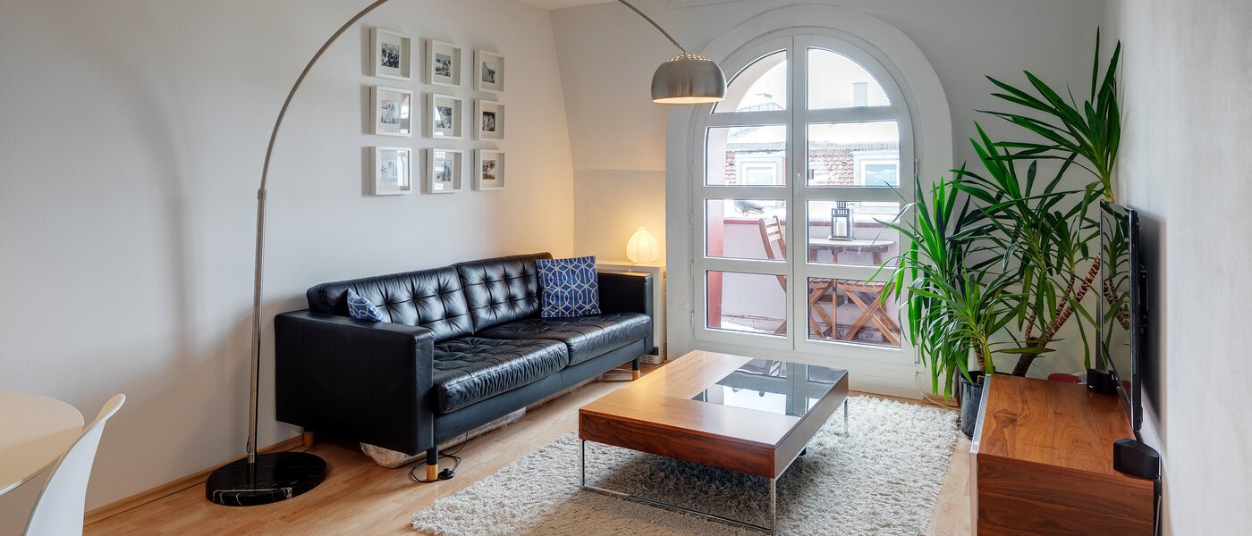 мансардная квартира München Schwanthalerhöhe 01 жилое пространство 11426