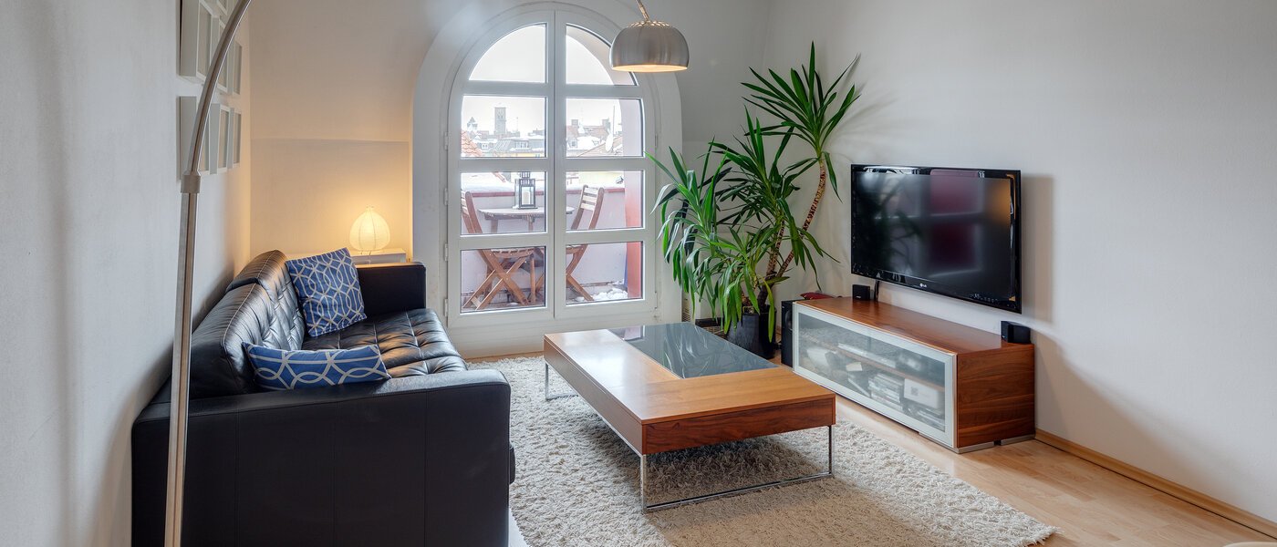 мансардная квартира München Schwanthalerhöhe 02 жилое пространство 11426