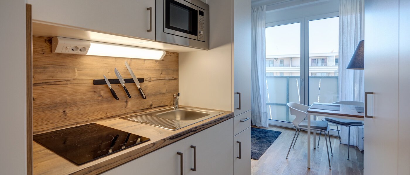 квартира München Messestadt Riem 01 кухня 11435