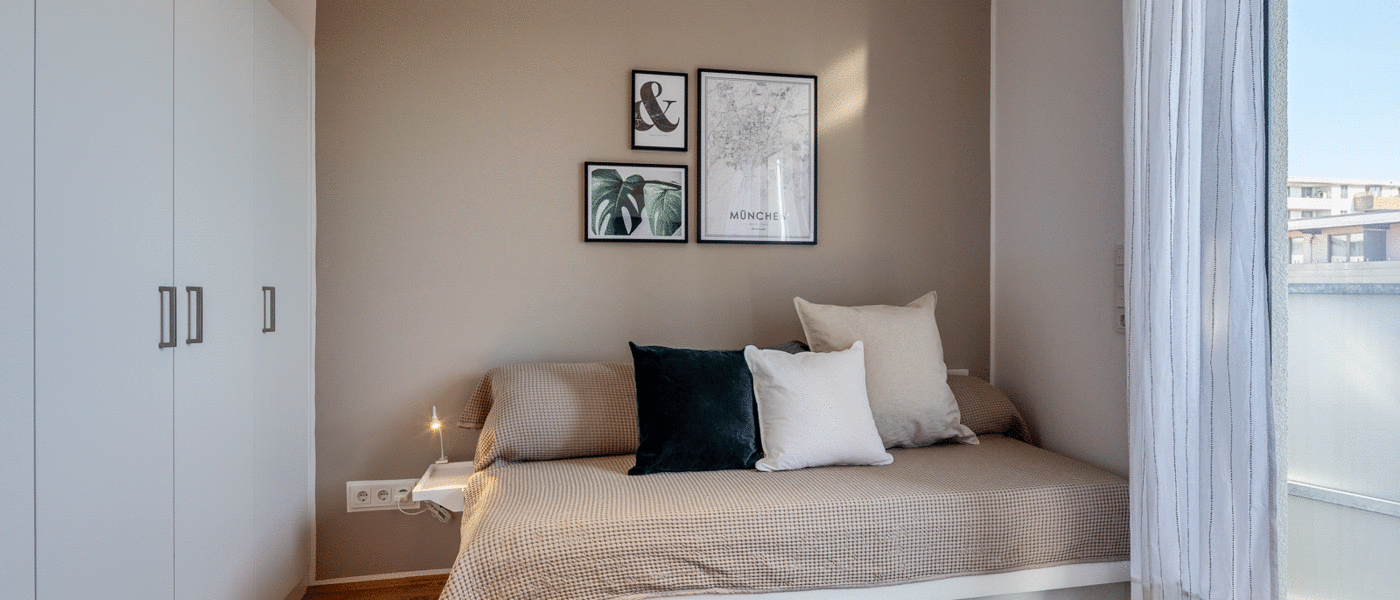 квартира München Messestadt Riem 04 жилое пространство 11435